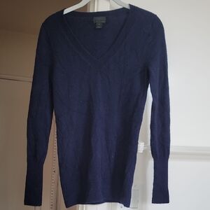 J. Crew Collection Italian Cashmere Classic V-Neck Sweater 100% Cashmere
